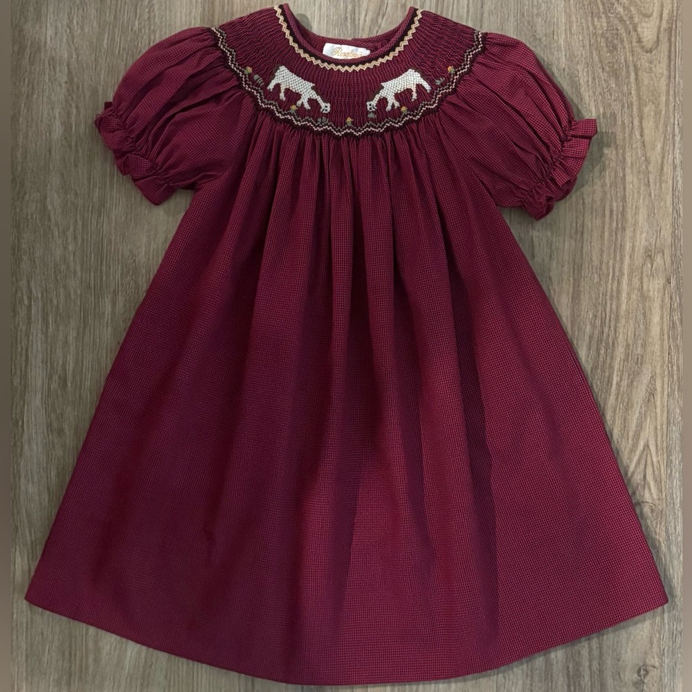 Rosalina Smocked Horse Dress-size 2T